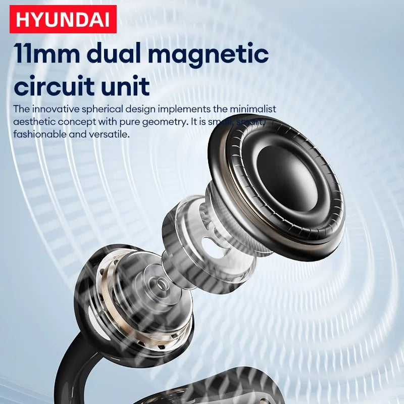 Hyundai Airkuff G126 Premium Wireless Earbuds: Crystal Sound, Long Battery, Waterproof